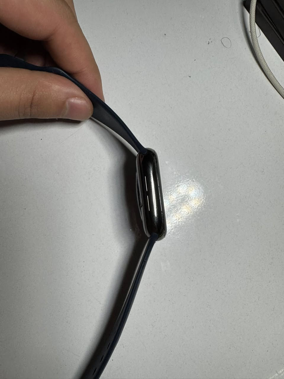 � للبيع ساعة Apple Watch Series 6 ستانلس ستيل
📏 القياس: 44 مم
🔋 تم تبديل البطارية ببطارية أصلية 100%
✨ الحالة: نظيفة جداً شبه جديدة، بدون خدوش تُذكر

⌚ الساعة تعمل بكفاءة عالية وكلشي بيها تمام
📦 مرفق وياها  شاحن)

💰 السعر: (150 الف نسخة ستانلس ستيل )
📍 الموقع: (بغداد)
للبيع او مراوس 

للتواصل خاص 📩


**إذا كنت صاحب هذا الإعلان وتريد حذفه لأي سبب، رجاءا أرسل رسالة إلى الدعم الفني**