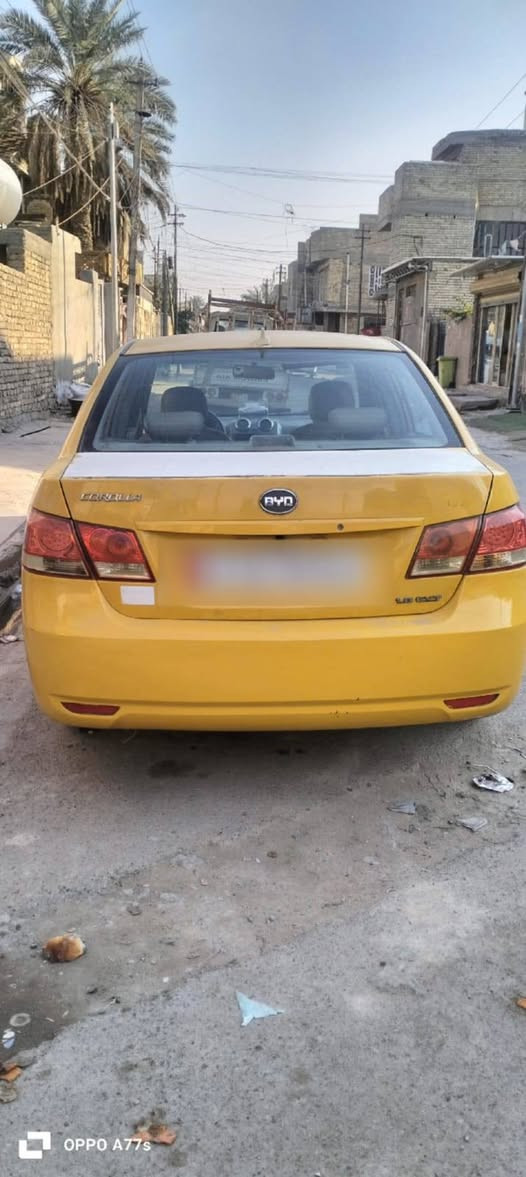 السلام عليكم للبيع سيارة BYD  G3 سيارة نظيفة موديل 2012 محرك كورلة 1600 كير اوتو تبريد شغال شاشة كامرة فتحة بالقمارة بصمة تخم تاير كشنات جلد  السيارة رقم بغداد سنوية لل 2029 باسمي مصفرة هيئة وغرامات السعر  52S  وبيها مجال قليل للاستفسار *********** ما اجاوب تعليقات
