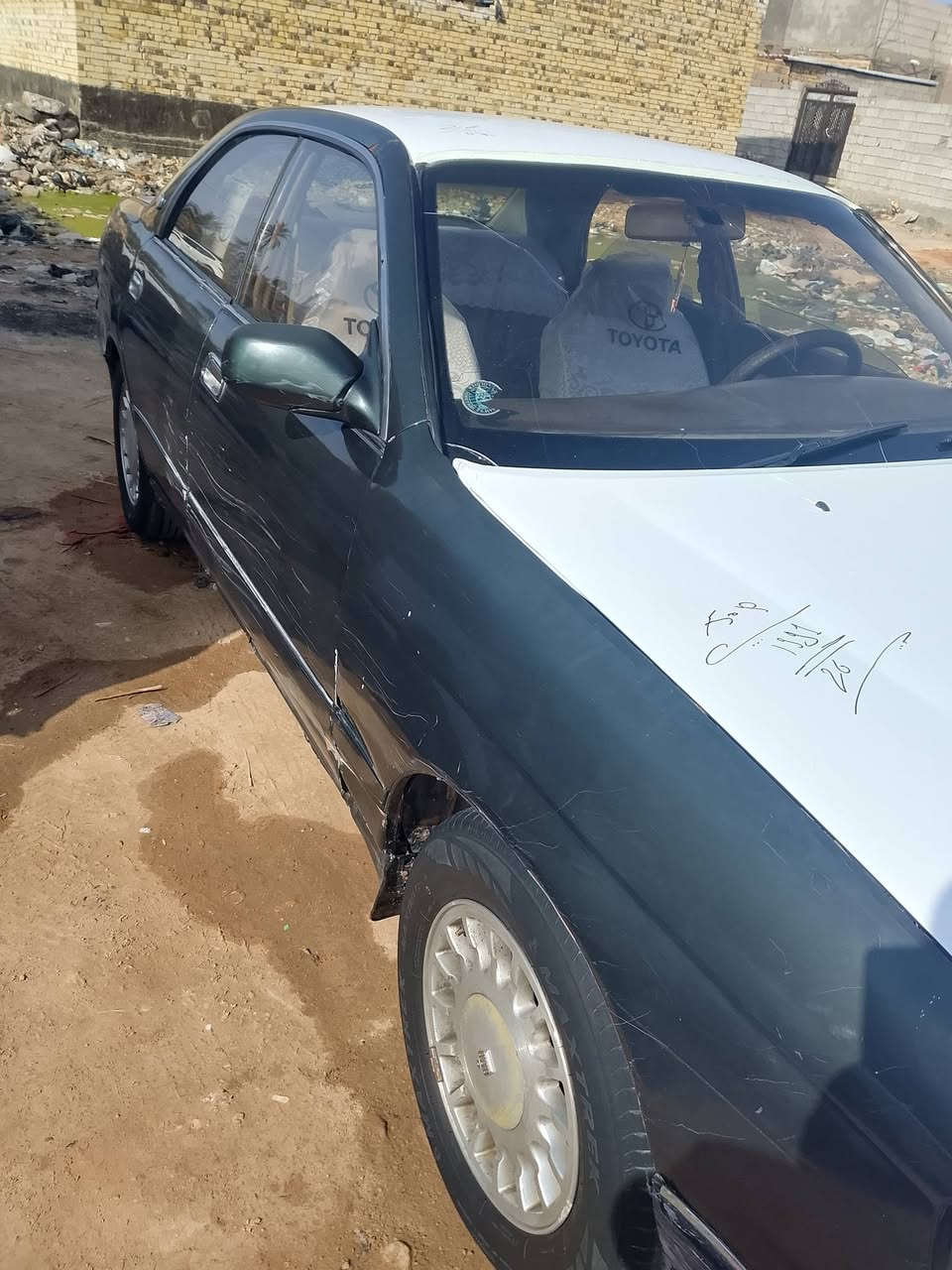 بطه
موديل91
السياره كفاله من الضربه والكص ونقل جثه
مصبوغه اثر جراد 
مكينه وكير كفاله ترايك وين ميعجبك
تخم تاير جديد
لايت زنون شمسي السياره جاهزه ماعايزه برغي
راعيه بالنجف ثاني يوم يداور 
السياره موجوده في قضاء الشاميه الديوانيه
سعرها 48
***********
