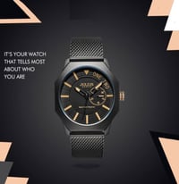 جوليوس رجالية • 41ملم • ستانلس ستيل اسود