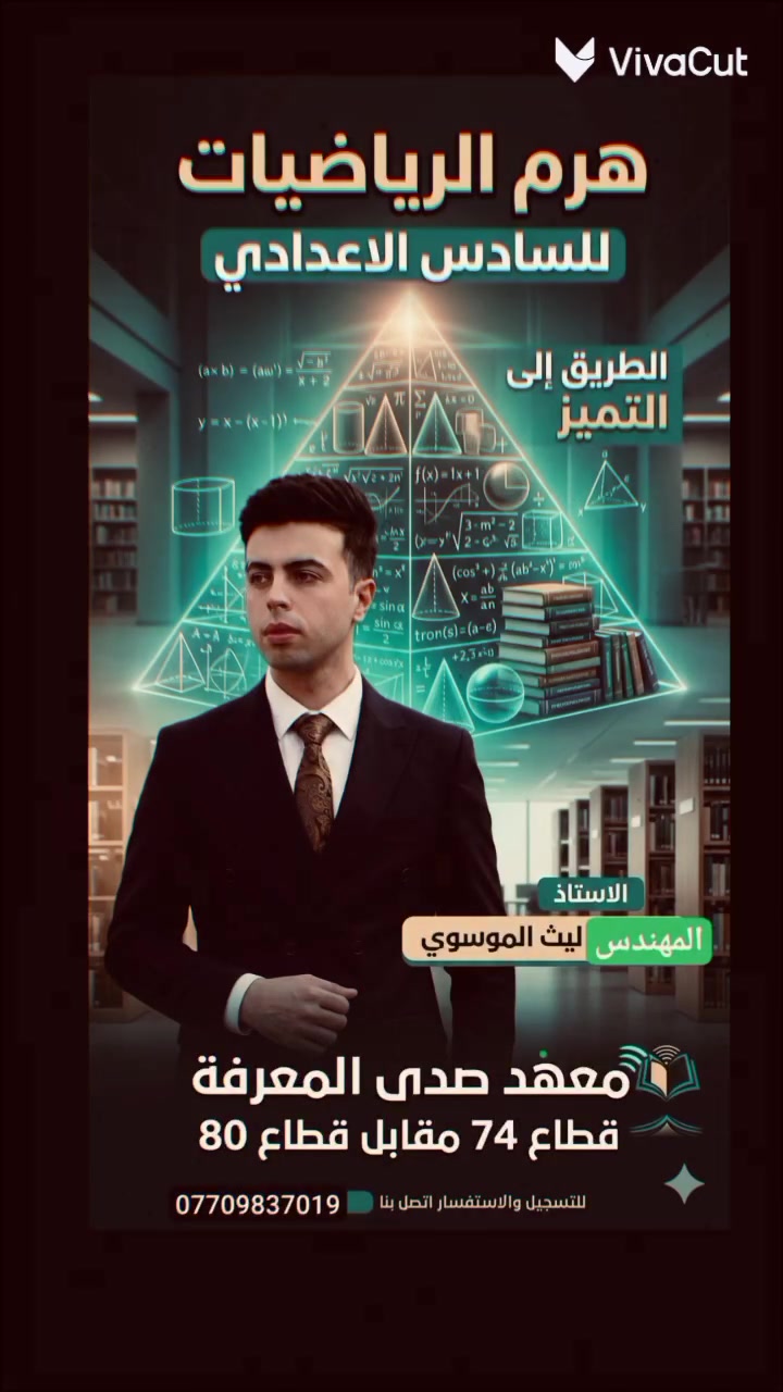 🔴يعلن معهد صدى المعرفة 
لطلاب السادس الاعدادي بكافة فروعه 
عن فتح الدورة الصيفية 2027/2026
بكادر متميز ومتخصص وذو خبرة 
وبأسعار مناسبة جدا 
العنوان قطاع 74مقابل قطاع80 
للاستفسار والحجز 
***********
***********
