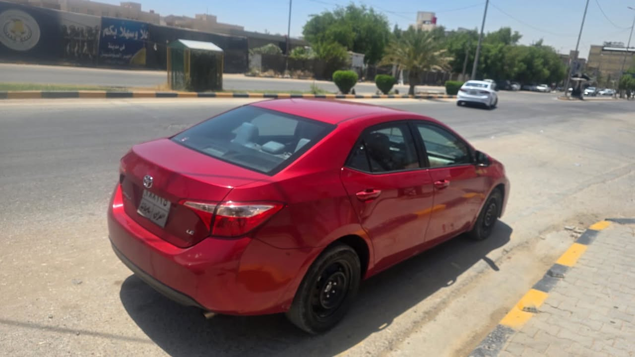 🚗❤️ كورلا وارد أمريكي 2017 للبيع ❤️🚗
📍 رقم سليمانية 📏 الممشى: 100,000 ميل فقط

✨ المواصفات: ✅ مكينة مكفولة ✅ كير مكفول ✅ البنيد مصبوغ فقط ✅ باب السائق  والخلفة مبدلات نفس لون ✅ تبريد ممتاز ❄️ ✅ سيارة مرتبة  👌

📞 السياره جاهزه مجهزه ربع مذب عليه مكانه نجف والسعر 105وبيه مجال للشراي ***********
