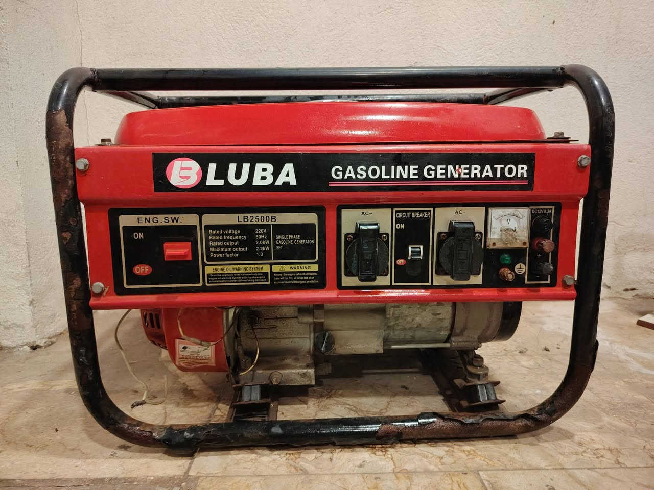 مولدة بنزين LUBA LB2500B
استخدام قليل جدا

قدرة 2 كيلوواط مستمرة ( 10 أمبير)

220 فولت / 50 هرتز

خزان 15 لتر

شغالة وتولد كهرباء بصورة ممتازة ومجربة

العنوان/كربلاء المقدسة

السعر: 200 وبيهه مجال


**إذا كنت صاحب هذا الإعلان وتريد حذفه لأي سبب، رجاءا أرسل رسالة إلى الدعم الفني**
