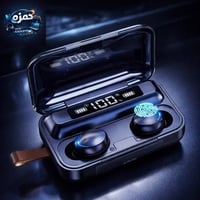 سماعات TWS F9-5 اللاسلكية مع شاشة رقمية وباور بانك سماعات لاسلكية بتقن...