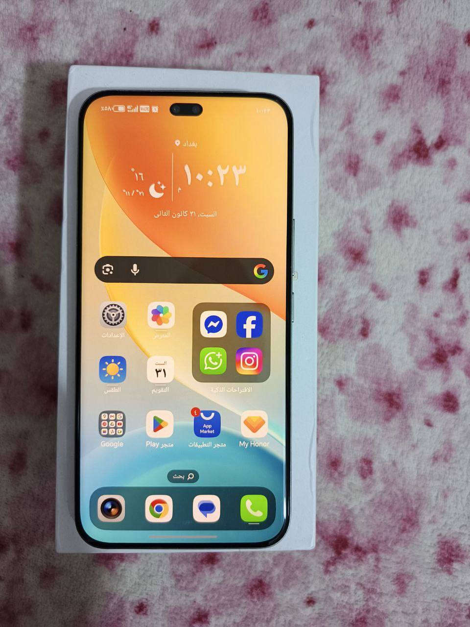 هونر 400 برو
نظافه 100 💯 
ملحقاته كامله الاصليه 
السعر 675 الف 
مكاني بغداد حي البتول 
***********
