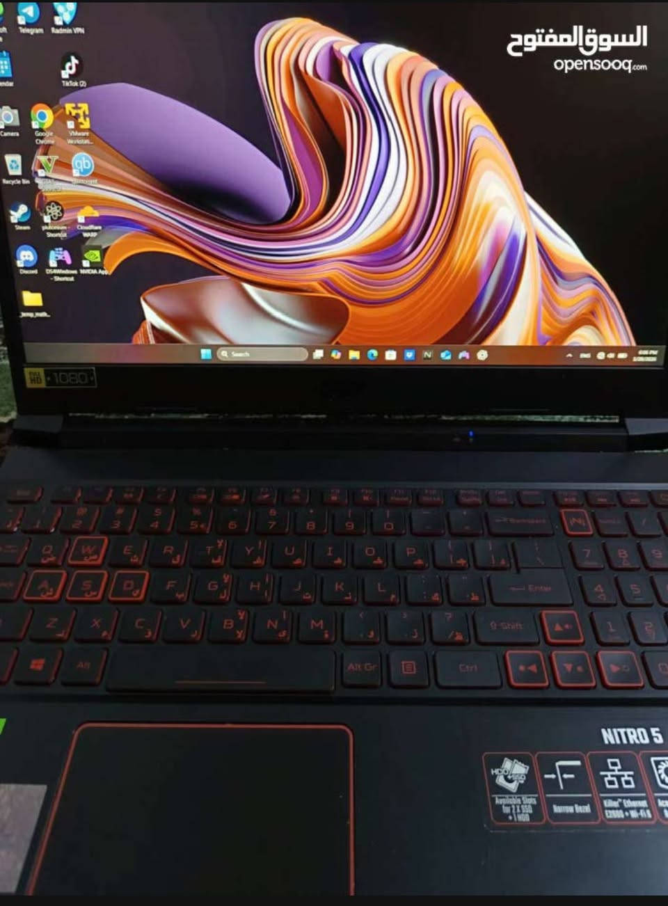 ايسر نايترو 5 كيمنك / جوه السوك
i5 جيل 10 H
GTX1650
DDR4- 8G
SSD- 256G
الجهاز يشغل اغلب الالعاب القويه والتطبيقات  
كلش نضيف بطاريته تطول 3 ساعات ما مستخدم هواي
كارتونته ويا + ماوس جديد
السعر 570 الف 
العنوان النجف ***********
