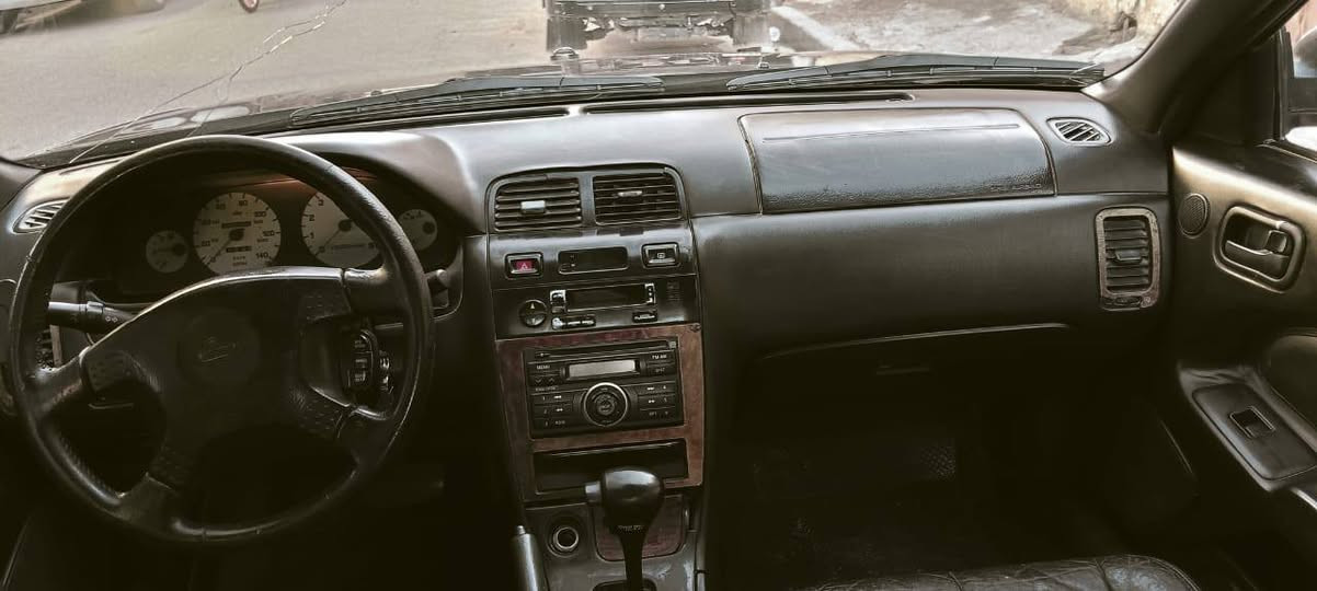 السلام عليكم نيسان مكزما موديل ٩٧ فول موصفات فتحة كشنات جلد كهربائي كير اوتو مكينه سته مكفوله من الضربه والصبغ تخم تاير صدر امامي خلفي جديد جام كهربائي سنتر لوك السياره عله وضع الشركه باسمي تحويل ثاني يوم السعر ٤٥ وبيه مجال الرقم ***********
