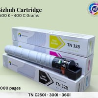 توفر لدى شركة الورقة 🔥 حبر كونيكا مينولتا (بزهب)  كومستار TN328 ✔️ متو...