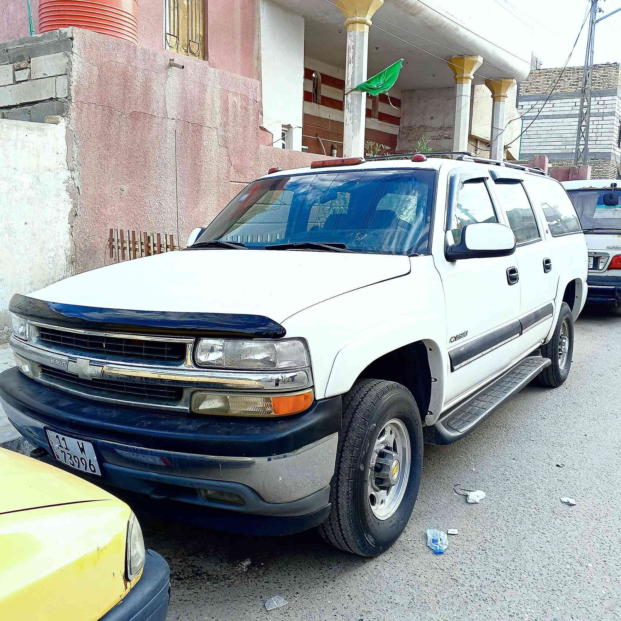 السلام عليكم
شفرليت طويله 8 براغي
رقم بغداد بأسمي
موديل.         2000
سنويه لغاية  2030
محرك          5300
كير.             1000
تبريدشغال.       3
كهربائيات كلها شغاله
حداده.     تمام جيده
صبغ عام فوق الممتاز بسبب جراد
طخم تايرات برجستون نص نقشه
دواخل قماش
شاشه وكامره رجوع وسماعات تمام
سنترلوك قفل وفتح كل الابواب
العنوان حاليآ بصره
السعر.  100 $
***********
