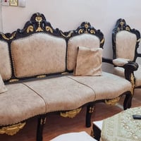 تكمه ١٠ مقاعد • خشب صاج قديم • طبلة وسطية