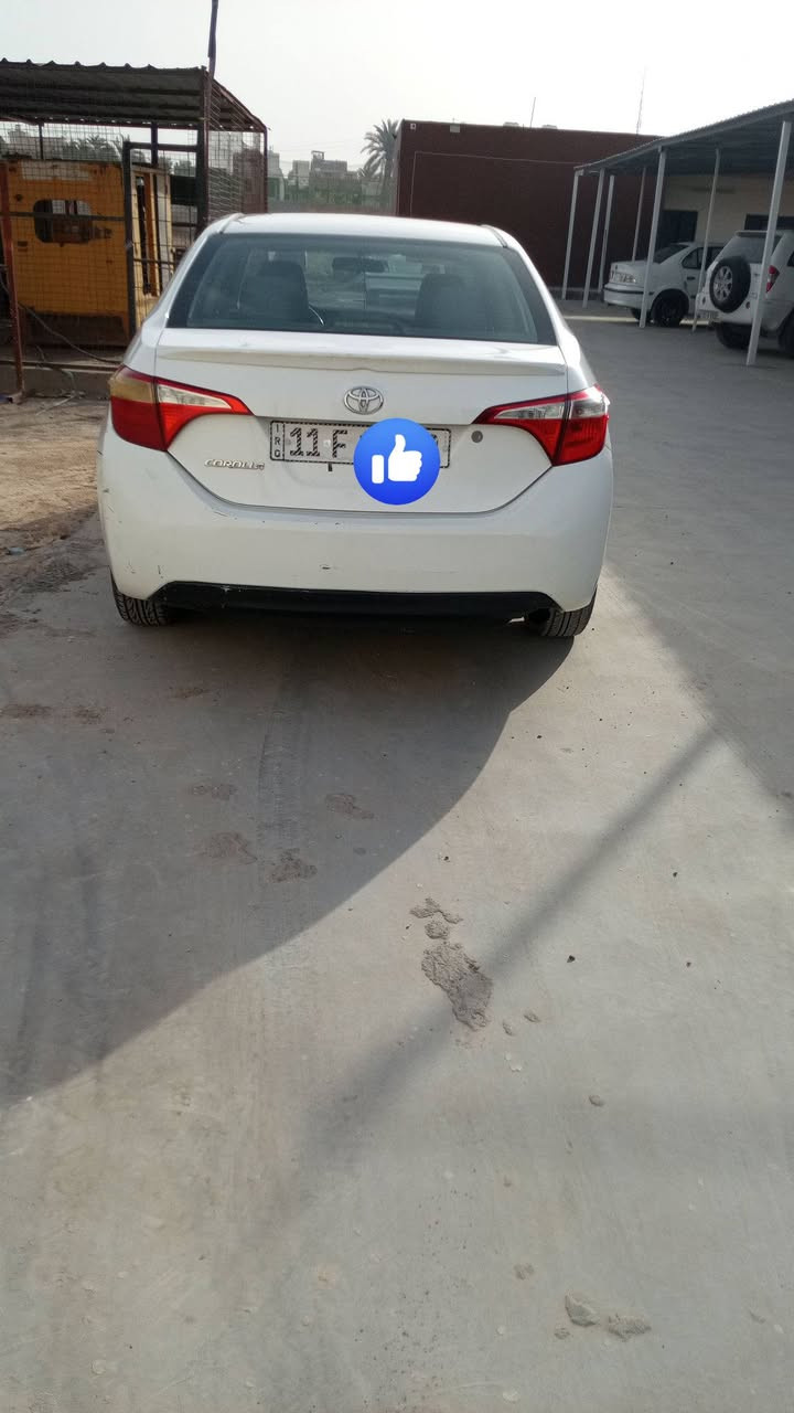 سلام عليكم
كورلا2014 Ll للبيع
بغداد أنكليزي هزه جديدة مشروع وطني (بسمي)
السياره كير ومكينه وصدر
تبريد كله جاهز
السياره .كير(at) 4 نمر المرغوب ابو القطره 
1800 .لاتنقيص ولا تبخير 
السياره. حادثه جاملغ وبنيد بدون دواخل
العنوان بغداد . 
السعر 128
ه‍. ***********
