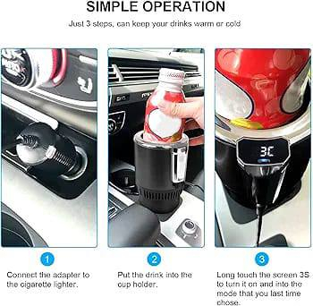 حامل أكواب ذكي للسيارة مزود بخاصية التبريد والتدفئة، مصمم للحفاظ على المشروبات ساخنة أو باردة أثناء القيادة. 
الاستخدام: يعمل بجهد 12 فولت عبر ولاعة السيارة، وهو مناسب لمختلف أنواع الحاويات مثل الألومنيوم، الحديد، والبلاستيك. 
الوظيفة: يوفر تبريدًا فوريًا للمشروبات في الصيف وتسخينًا سريعًا للقهوة أو الشاي في الشتاء.


**إذا كنت صاحب هذا الإعلان وتريد حذفه لأي سبب، رجاءا أرسل رسالة إلى الدعم الفني**