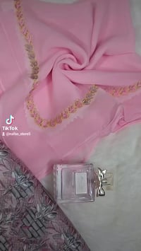 قماش حرير اندنوسي • ٤ أمتار • تطريز وستراس