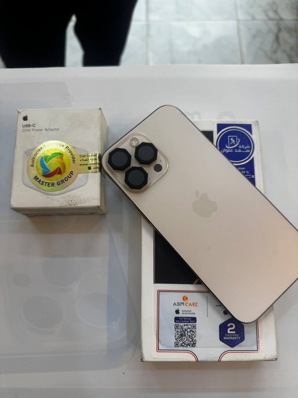 ايفون 16 برو ماكس 256 ذاكرة
بطارية 92‎%‎‎
نضافه 100‎%‎
شرق اوسط الاصلي
كامل ملحقات الاصلية 
شركة ماستر الاصلي 
السعر مناسب 
***********
العنوان القطاع شارع السوك مجاور عوينات الكرار 
مركز الشمس
