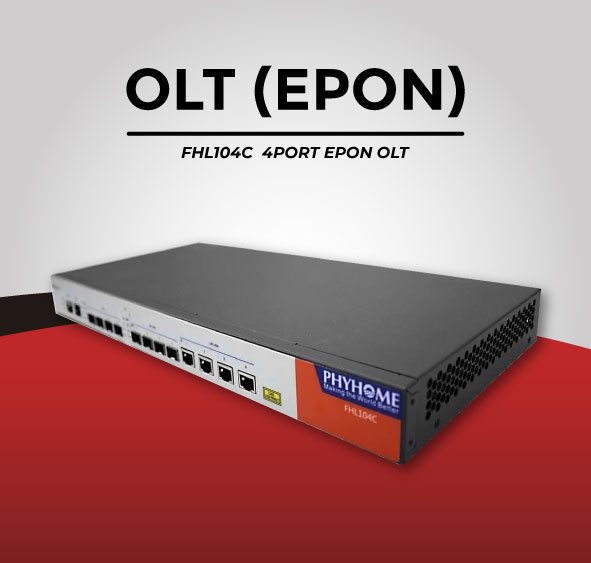 FHL104C 4PORT EPON OLT 1 VLAN:  للبيع السعر 300$   واتساب ***********

4*EPON PORTx RJ45 & 4 x GE SFP + Combo Ports :
◎ 4*PON ports
◎ 4*GE SFP+ Uplink ports ◎ 4*GE TX Uplink ports
◎ 128Gbps switching capacity ◎ 64K MAC address
◎ Support NMS management ◎ 2*AC power supply / 2*DC power supply / AC+DC power
