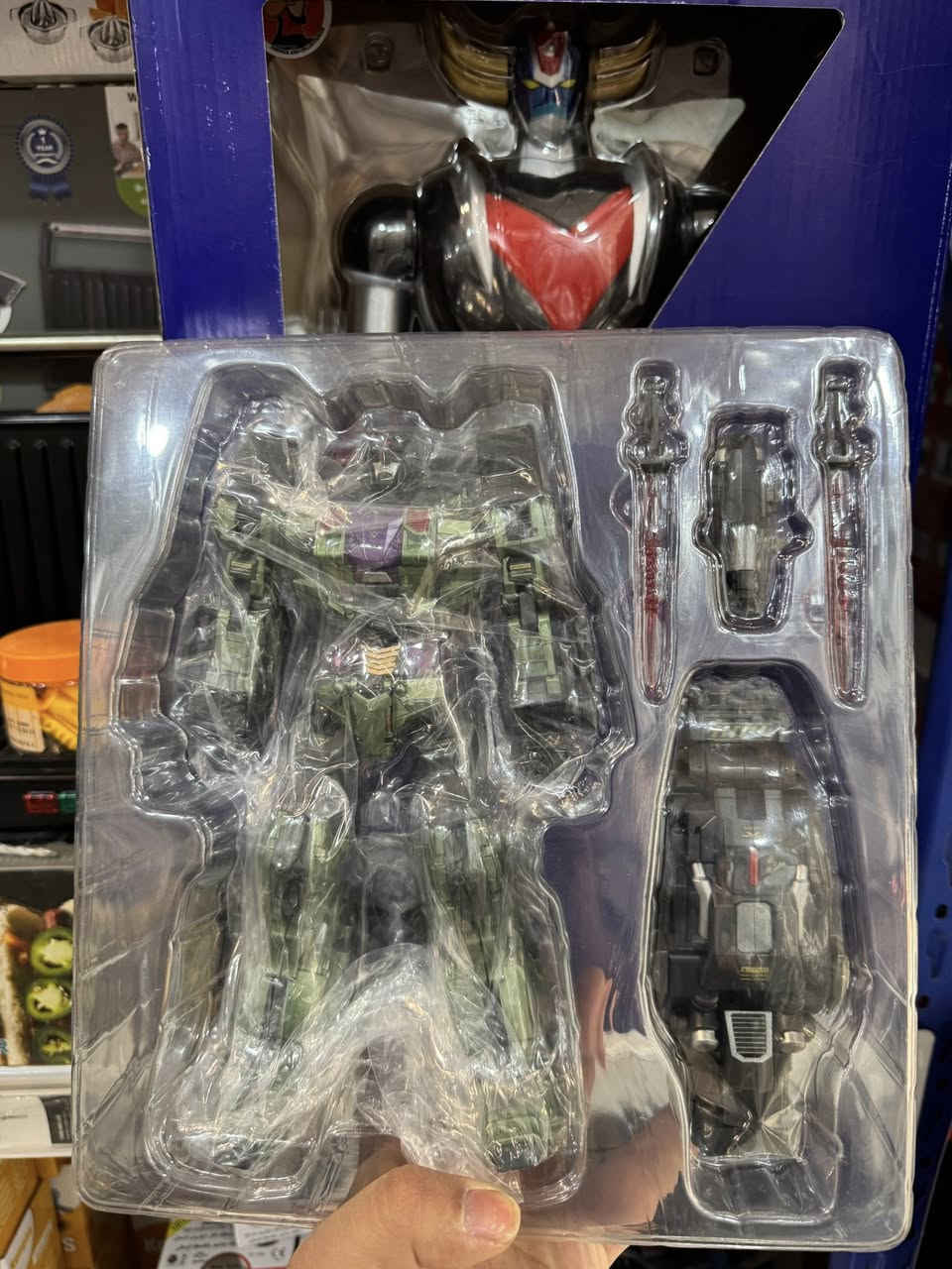Dream Star Toys DST02-004 Pushing Machine Warrior، المصممة على طراز Masterpiece. 
تتحول وضع الروبوت إلى جرافة.
يمكن دمجها كذراع أيسر لمجسم أكبر.
يبلغ طولها حوالي 24 سم في وضع الروبوت.
تتضمن الملحقات سلاحًا ناسفًا وسيفين.
للبيع السعر خاص 
متوفر توصيل لجميع محافظات العراق


**إذا كنت صاحب هذا الإعلان وتريد حذفه لأي سبب، رجاءا أرسل رسالة إلى الدعم الفني**