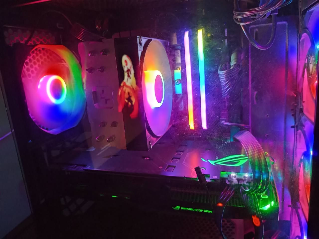 مرحبا السلام عليكم عندي بي سي  هاي مواصفاتها ووياها ملحقات 990الف وقابل للتفاوض 
rtx 2060 super rog edition 
i5 12400f
B760 ASUS TUF D4 PLUS WIFI
COARSAIR VEANGEANCE 16 GB RAM 3600MHZ
MSI MONITOR FULL HD 180HZ 23.8
FSP PSU 700 WATT
AG 400 CPU COOLER
case from mass
1 tb m.2 from lexar
steel series mouse
redragon elf pro keyboard
power max ups 850 va
lazer ups 1500va
fantech controller wpg15 eos pro


**إذا كنت صاحب هذا الإعلان وتريد حذفه لأي سبب، رجاءا أرسل رسالة إلى الدعم الفني**