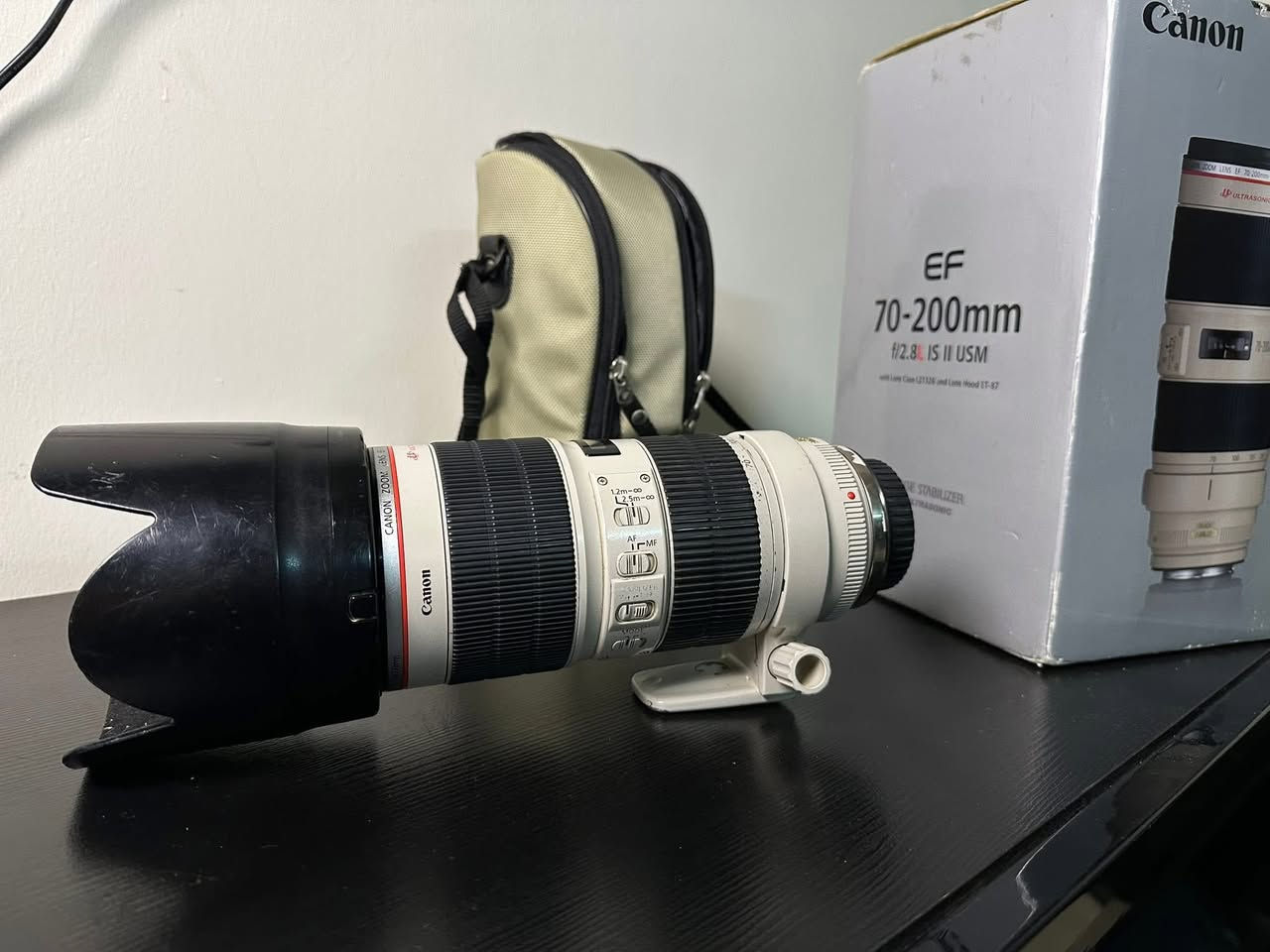 عدسة كانون 200-70 دبل ستبلايزر f2.8 الاصدار الثاني السعر 800 مكاني البصرة توصيل موجود ***********
