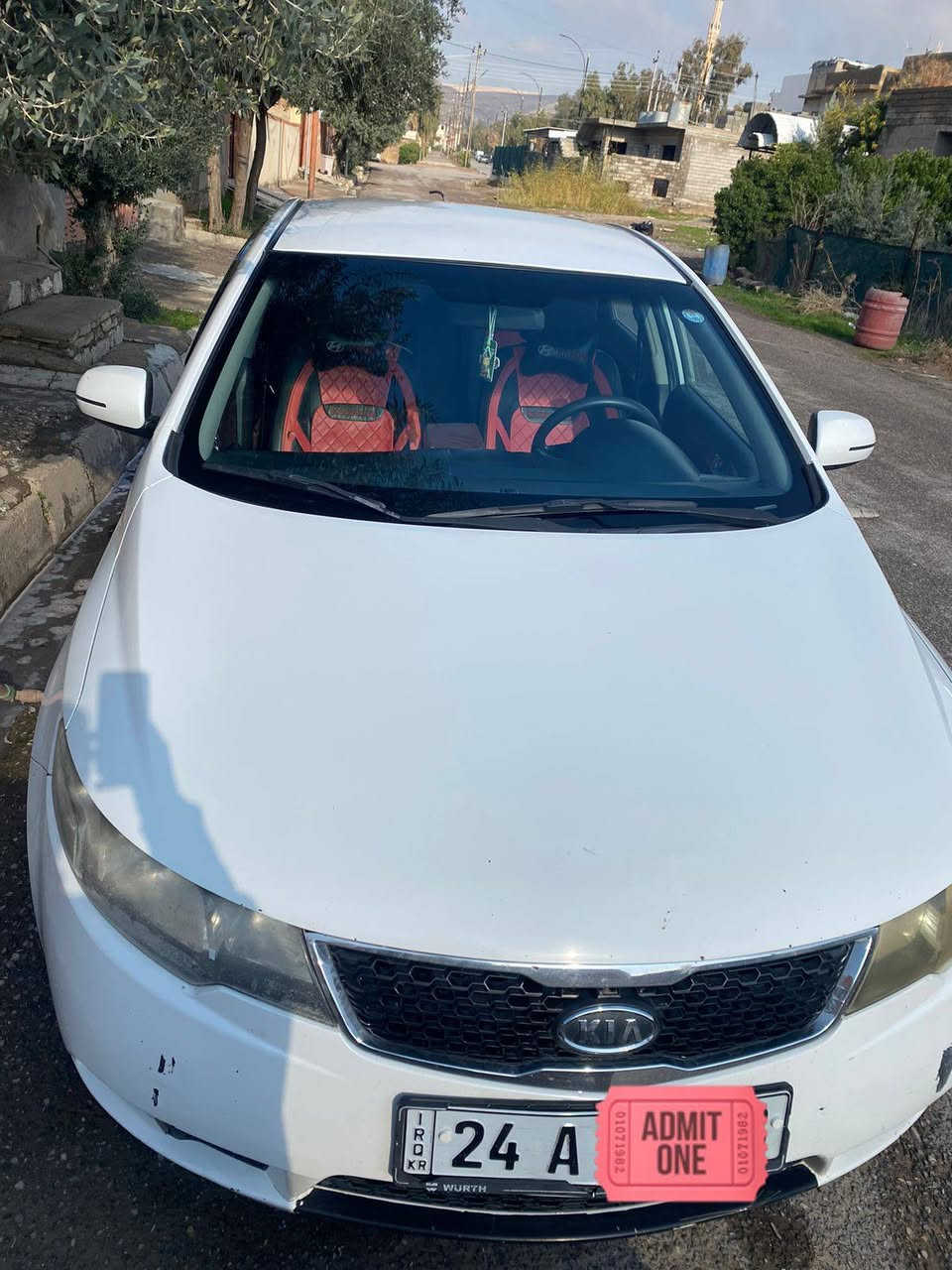 السلام عليكم
سيارة سيراتو 2011 للبيع
ماشية 250 كيلو
كير ومحرك شرط
بدون صبغ فقط صندوك  مبدل شركة
رقم دهوك
تبريد تدفئه شغال
سنوية وهزه جديد
مراية شفط كهربائي
محرك 20
عنوان بعشيقة و شيخان
***********
***********
***********
