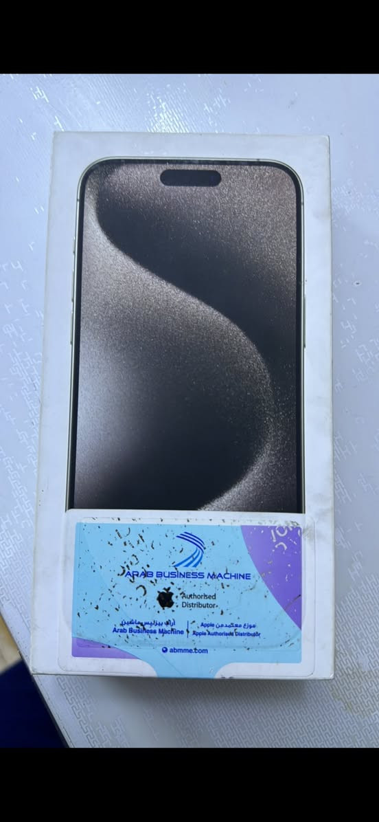 ايفون 15 برو ماكس 
شرق اوسط وكاله Abm
ذاكره ٢٥٦ 
بطاريه ٨٦٪؜
مكان كربلاء حي النصر
السعر النهائي مليون و٥٠ الف نهايته


**إذا كنت صاحب هذا الإعلان وتريد حذفه لأي سبب، رجاءا أرسل رسالة إلى الدعم الفني**