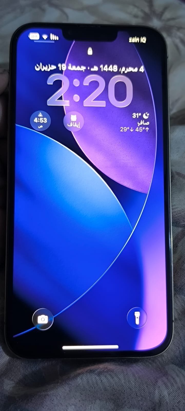 مرحبا جهاز ايفون 13 برو ماكس لون صحرواي عبالك 60 تفاصيل الجهاز داخل الصور سعره 450