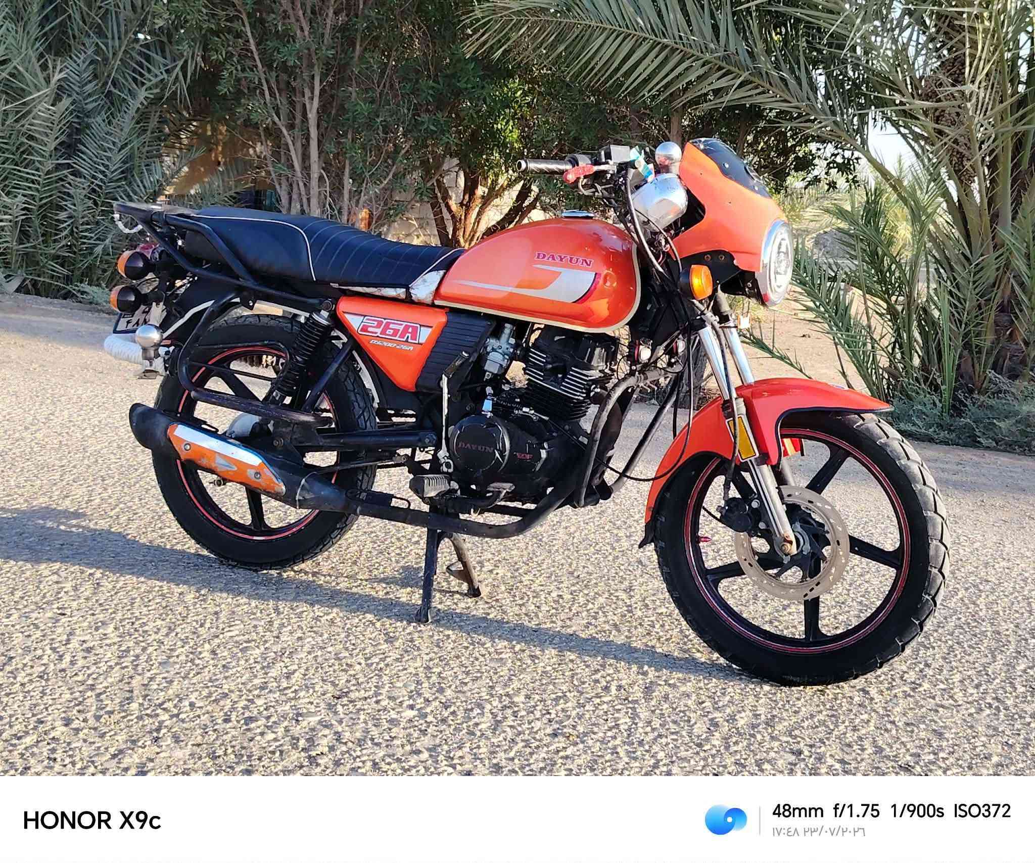 السلام عليكم
دراجه دايون موديل 2023 
اوراق استنساخ 
دراجه لون مميز 🧡
دراجه حلوه جاهزه 
محرك 200 
مواصفات كامله 
مكان بابل الحمزه الغربي منطقه الغزالي 
اتصال ***********
