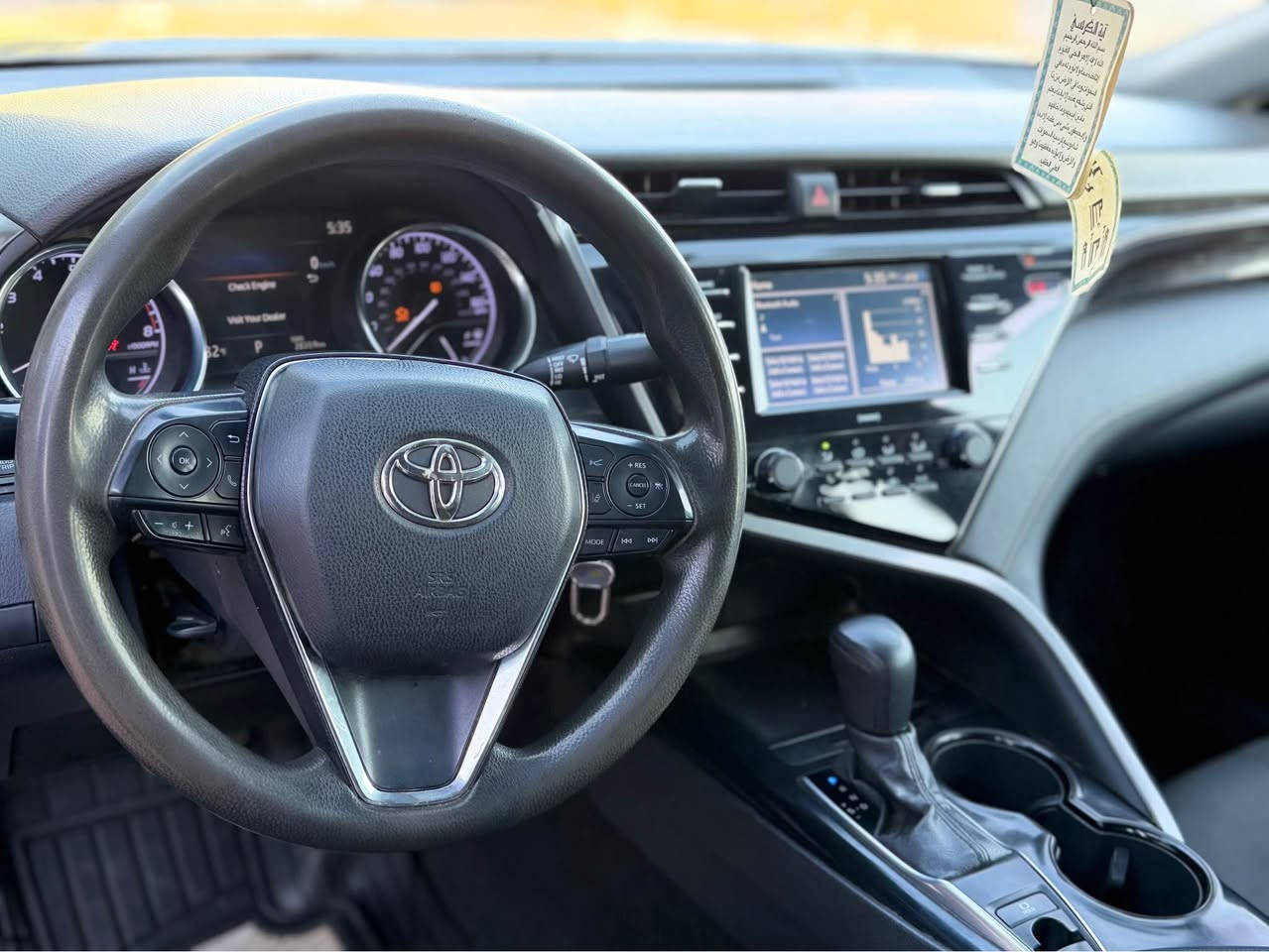TOYOTA CAMRY 2020LE
٦ قتعه سبوخ بي داخلي
گئر مكينه شه رت 
تحويل وكاله شه رت
جار تا جديد 
سعر ١٢٨ مجال😱
*********** اكر, نينوى
