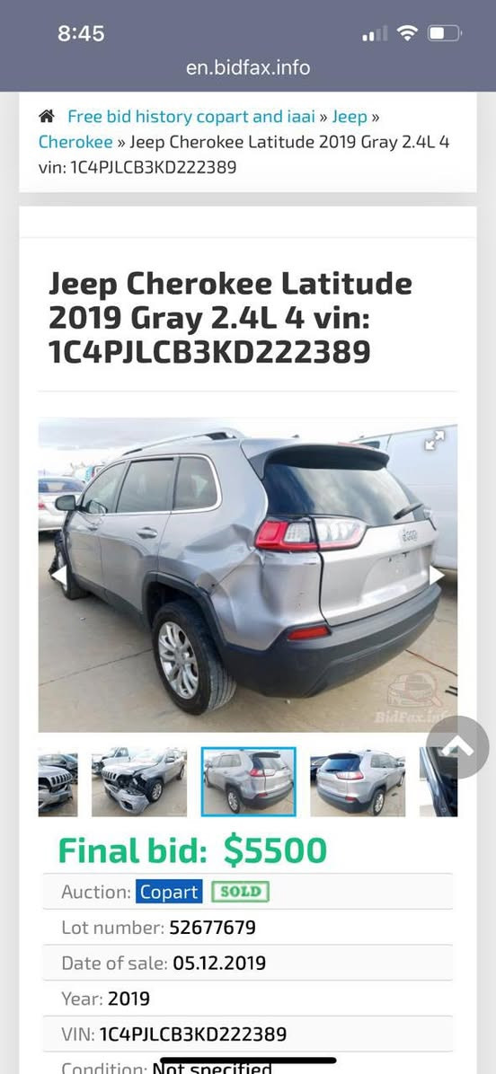 جيب بزون موديل ٢٠١٩محرك ٢٤٠٠ ماشية ٦١ ميل حادثهه جاملغ امامي وخلفي جهه السايق وبنيد مرجوعات علبارد بدون ايرباك السعر ١٣٠$ للاتصال ***********
