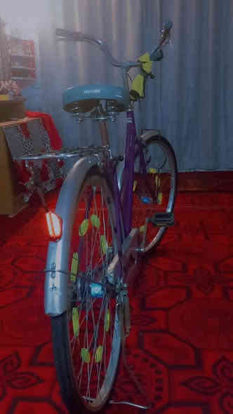 السلام عليكم بايسكل للبيع حجم 27 بريكات امام وخلفي السعر 140 المكان مجر الكبير رقم الهاتف ***********
