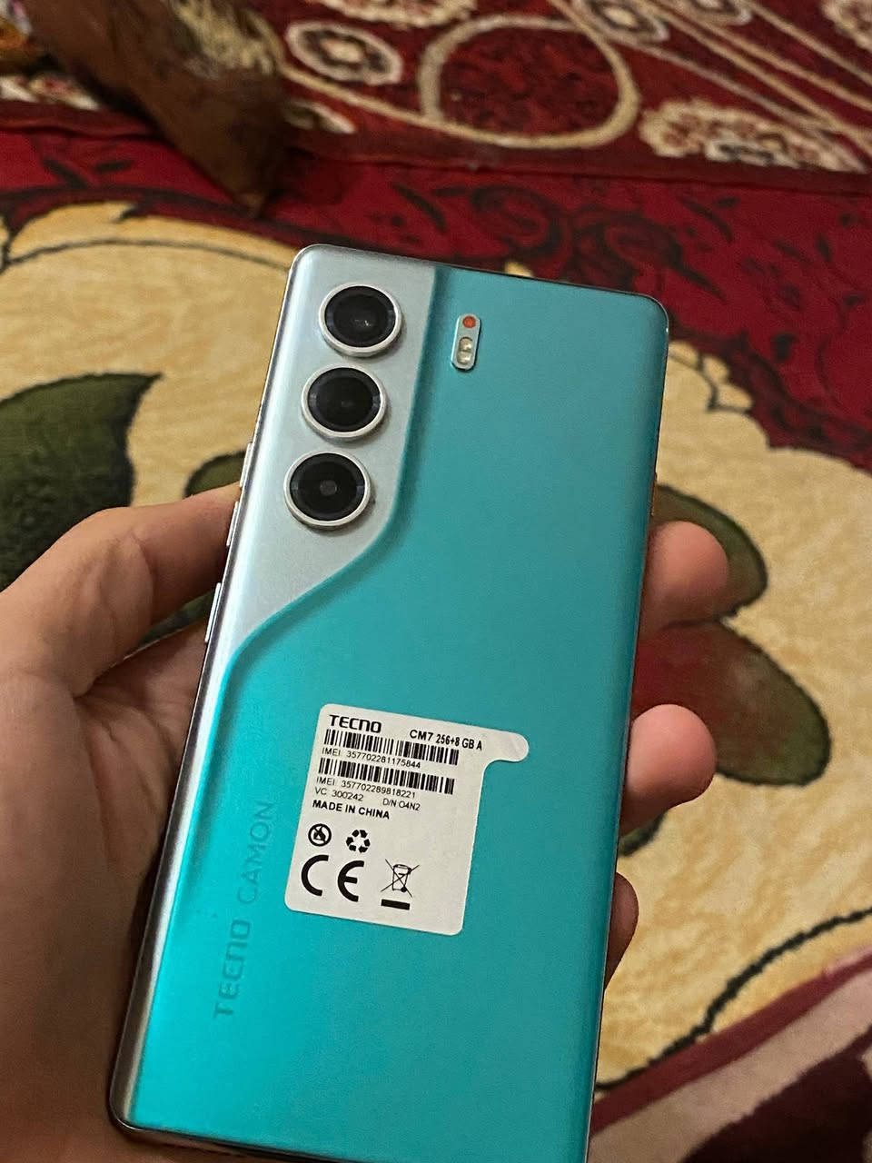 السلام عليكم
تكنو كامون 40برو 5G
عشوائية 8+8
ذاكرة 256
90 فريم
نضافه 100٪
غراض كاملة
استخدام شهر

*********** واتساب... مكاني نجف
