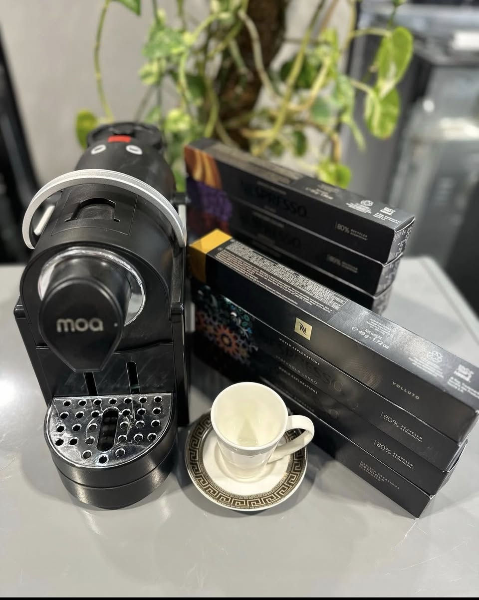 متوفر ماكنة قهوة (MOA)كبسولات نسبريسو ….ماكنة ايطالية + هديه كبسولة سل ستيل اعادة تعبئة القهوة السعر 60الف جديد
مواصفات بالصور مضخة 20 بار. و قوة 1400 واط
وكبسولات متوفرة بكثره


**إذا كنت صاحب هذا الإعلان وتريد حذفه لأي سبب، رجاءا أرسل رسالة إلى الدعم الفني**