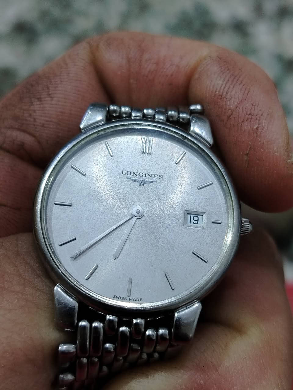 يا الله
للبيع ساعه ماركه لونجين العريقة الاغاندي

بلاديه بالكامل سير وبوك 

النضافه جيده 

السعر 155 دولار 

ملاحظة السير نقص


**إذا كنت صاحب هذا الإعلان وتريد حذفه لأي سبب، رجاءا أرسل رسالة إلى الدعم الفني**