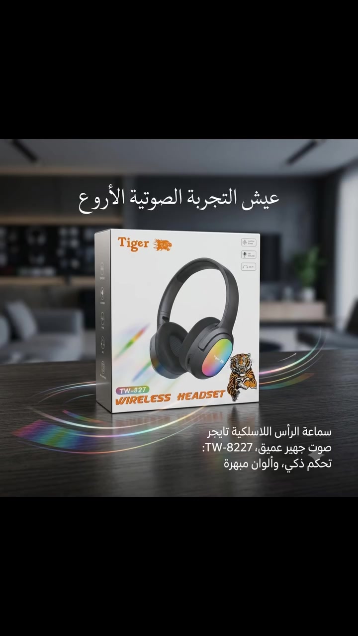 🎧 سماعة Tiger TW-827 اللاسلكية 🎧

"تبحث عن سماعة تجمع بين قوة الصوت والشكل الرهيب؟ 🤔🔥

سماعة Tiger TW-827 اللاسلكية تقدم لك صوت جهير عميق (Extra Bass) مع إضاءة RGB خرافية تزيد من حماس وقتك! 🎧!

✨ أبرز المميزات:
•صوت جهير عميق (Extra Bass)
•ألوان مضيئة ومبهرة (RGB Lighting)
•اتصال لاسلكي مستقر (Wireless Headset)
•صوت عالي الدقة (HD Sound) وتقنية Hi-Fi
•تصميم مريح وفخم

💰 السعر: 15,000 دينار عراقي فقط! 
🛒للطلب
📥مراسلة الصفحة او
📞واتساب:*********** او 
🚶زرنا الى المتجر
📍حله -حي الاساتذة-قرب اعدادية ابن السكيت مجاور اعدادية قاسم السباك للمتفوقات 
🚚يوجد توصيل لكافة محافظات العراق 

#سماعات #الكترونيات #اكسبلورر #اكسسوارات 
#الشعب_الصيني_ماله_حل😂😂
