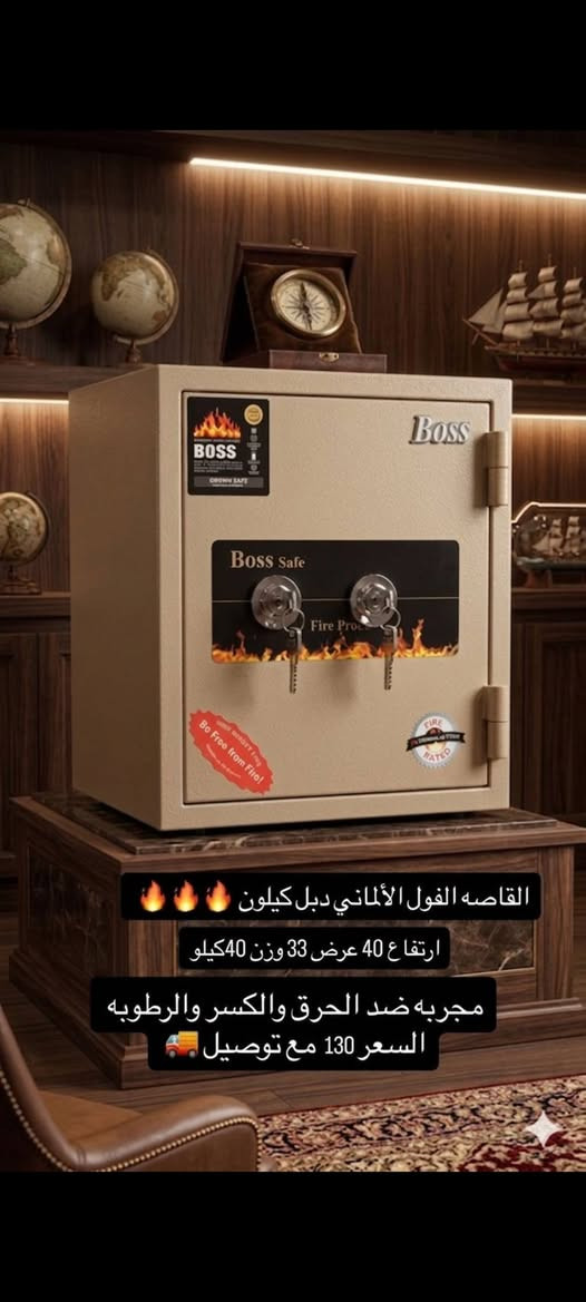 خزنات قاصات أصلية
مناسبة لحفظ الأموال 💰 والذهب 💎
والمستمسكات الرسمية
والمسدس الشخصي المرخّص
✅ الفحص متوفر يم المندوب
رقم الهاتف *********** وتساب او مراسله ع خاص
