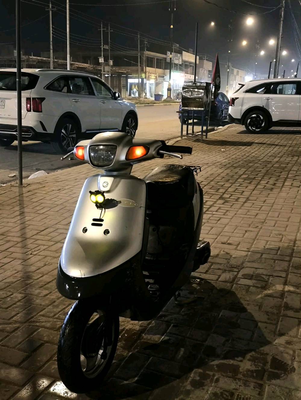 سلام عليكم دراجة بطة موديل 2003 دراجة كلشي بلاد فقط كابريتر تجاري درجة اولة 
امانة الله من صبح نكرة سلف تجي تفحص وتشوف تاخذه مصلح تفحص و ادليك بيتي اي مشكلة ترجع مكاني كربلاء حولي المهندس سعر 550 بيه مجال حك الجيه