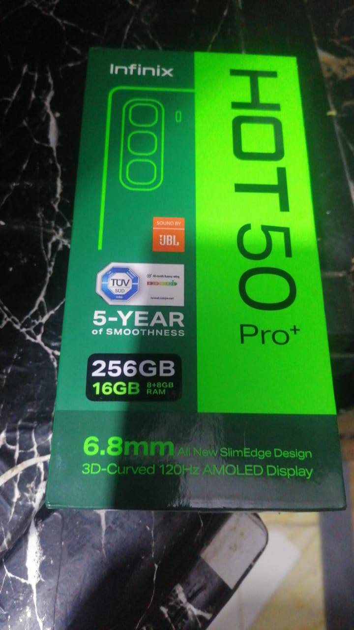 موبايل هوت 50 برو انفينكس جديد اصلي مستخدم قليل زلغ مابيه ولا مصلح ولا مفتوح ذاكرته 512 مكاني الشيشان سعره 180 قفل قفل قفل 🔒🔒🔒
*********** عمارة, ميسان
