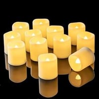 شموع إلكترونية • ١٢ قطعة • ديكور