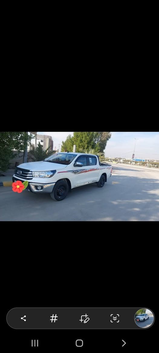 سلام عليكم لبيع هايلوكس 24ساز ام الضمان رقم اربيل ماشيه22الف مدوشمه ومفروشه كاعيه السعر 247وبيه مجال بصيط ***********
