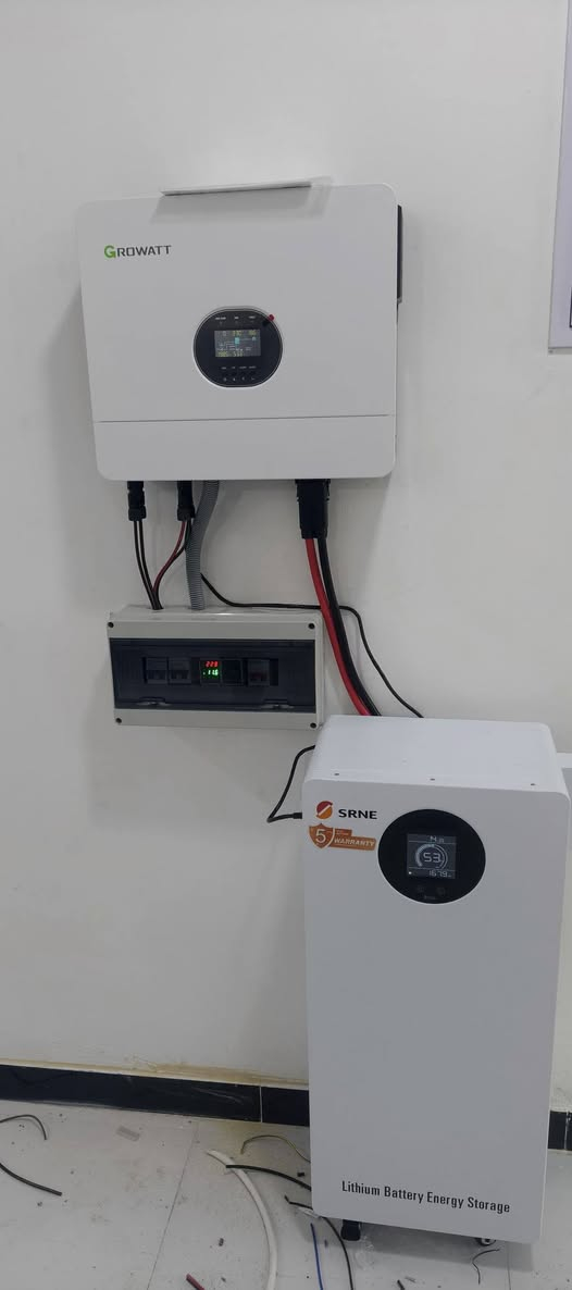 على بركة الله تم تنصيب منظومة طاقة شمسية بأشراف كادر هندسي مختص في الطاقة المتجددة محافظة واسط  ناحية سيد الشهداء المزرعه الاخ رسول الشمري    بقدرة 20
بطارية SRNE حجم 16k
انفيرتر Growatt حجم 6k

 امبير ليلي نهاري مكونات المنظومة 
الواح لونجي عدد 10

مستعدون لتجهيز و تنصيب منضومات الطاقة الشمسية
جودة في العمل وكفاءة النظام وصحة الحسابات  

:
✅ضمان الألواح  15 سنة 
✅ضمان البطارية 🔋 5 سنوات (البطارية ليثيوم )
✅ضمان الانفيرتر 2 سنة 
يوجد لدينا نظام النقد
ويوجد نظام أقساط 

احجز منظومتك ويانا  
__________________
للأستفسار موقعنا واسط قضاء العزيزية مقابل مركز الشرطة 
م مهند الشمري ***********
***********
النور لمشاريع الطاقة الشمسية 
مدينة العزيزية
مكتب النور لمشاريع الطاقة الشمسية
