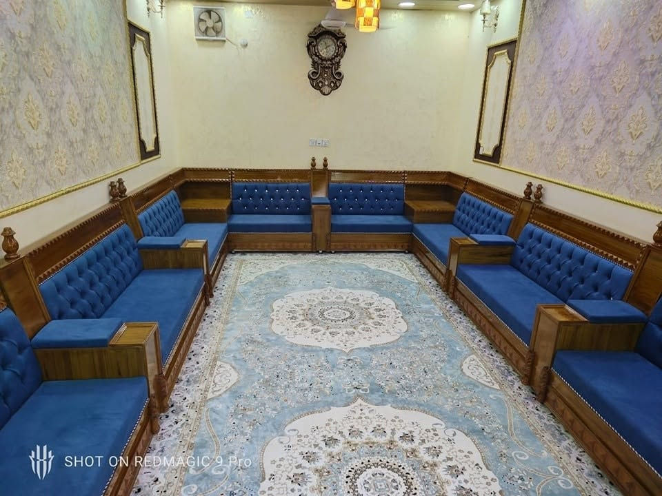 يسر معمل ومعرض الاخوين للاثاث 
ان يقدم لزبائنه الكرام أحدث موديلاته من الدواويين الصاج والمودرن العادي  بمواصفات راقيه🧿
 مع ظمان حقيقي لمدة 10 سنوات من تاريخ الاستلام  مع وصل ظمان📟
سعر متر الديوان الصاج 145 
سعر متر الديوان المودرن العادي 100

خشب جام روسي 🪚
بلوك اسود 16 ملم ✅
سفنج مميز اول 10 سانتيم  💯
زان مع صاج الضمان مفتوح 
قماش حسب اختيار الزبون جمع الموديلات موجوده 
ملاحظه:: نعمل حسب طلب الزبون من تغيير لون القماش وحسب القياسات الزبون ولدينه كادر يذهب لمنزل الزبون لاخذ قياسات الديوان
 🧿🧿العنوان السماوه  منطقت ال36 قرب معمل المرور للارقام ♥
معمل ومعرض الاخوين للاثاث  الاتصال على الرقم ***********

. متؤفر واتساب*********** او مراسله الصفحه😍😍
