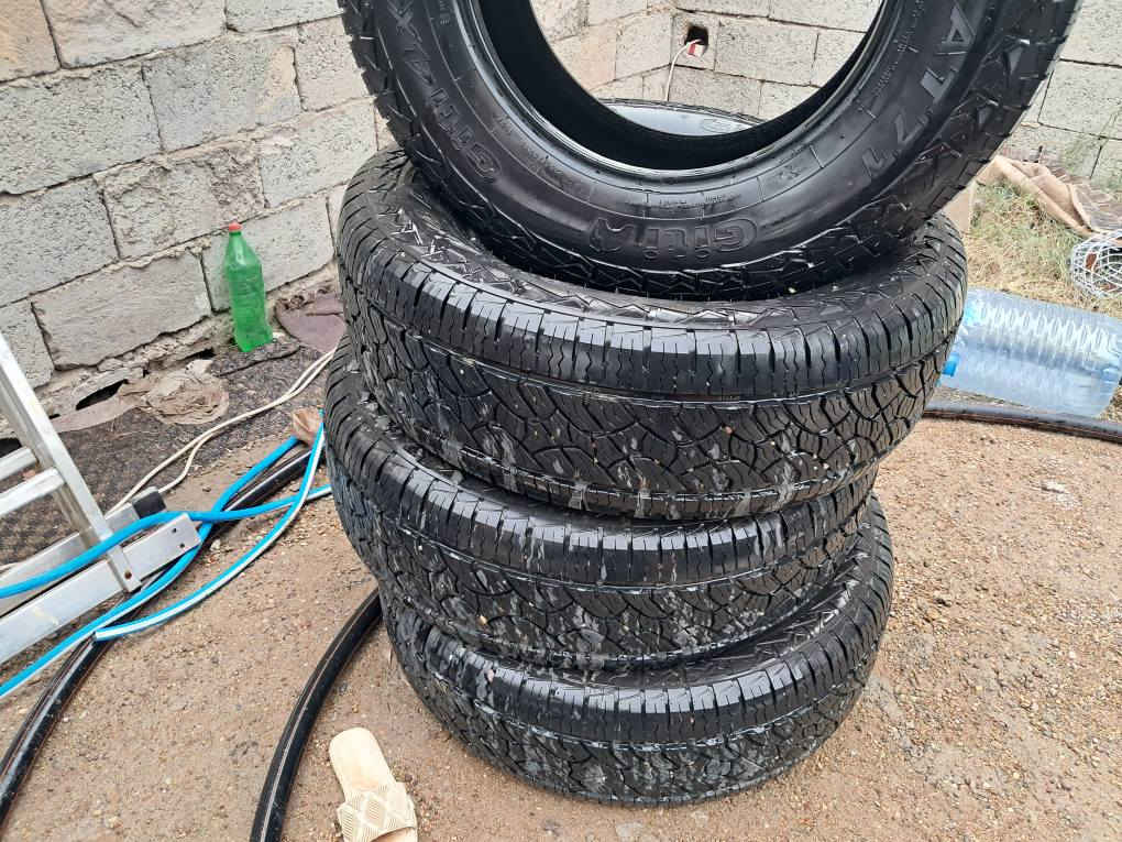 تخم تارات جديد للبيع 
قياس 265\70\18
مكان كركوك
Giti***********\\***********ئەم تخمە تایەی بۆ فروشتنە زۆرە تازیە هەین ژێر سەیارەی ئەمریکا قياسي 265\70\18
ژمارەی موبایل ***********
*********** كركوك, العراق
