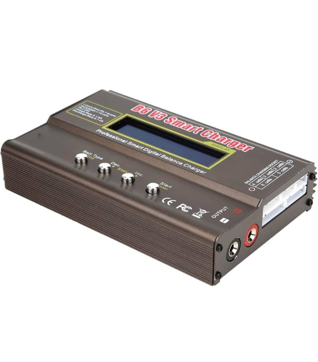 🔋 شاحن B6 V3 الذكي
جهاز متكامل لموازنة وشحن البطاريات بدقة عالية.
المواصفات:
✅ التوافق: يدعم (LiPo, LiIon, LiFe) 1-6 خلايا، و(NiCd, NiMH) 1-15 خلية، و(Pb) 2-20 فولت.
✅ الأداء: تيار شحن قابل للتعديل (0.1-6A) وتيار تفريغ (0.1-2A).
✅ الاحترافية: نظام موازنة متطور لحماية البطاريات وضمان عمرها.
✅ التجهيز: ملحقات كاملة جاهزة للتشغيل


**إذا كنت صاحب هذا الإعلان وتريد حذفه لأي سبب، رجاءا أرسل رسالة إلى الدعم الفني**