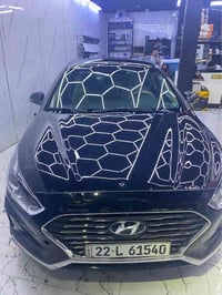 سوناتا 2019  امريكي  ماشية ٨٠ الف  الحادث مثل ما موضح بصور رقم ارييل ت...