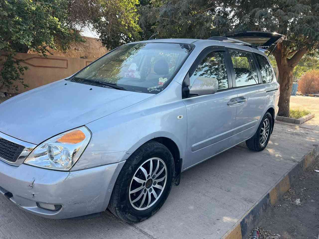 السلام عليكم كيا كرنفال بتره 7راكب بسمي بغداد تحويل مباشر السعر127وبيهة مجال تفاصيل أكثر اتصل عل رقم ***********ابوالحسن/مكان السياره سامراء معمل ادويه سامراء
