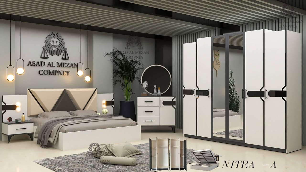 *5 قـــطـــع*  
نفس صوره تقسيم الكنتور رفوف

برغي حديد✅
سرير دبل جك✅
كنتور رفوف✅
مرايا مدوره✅
♦️كنتور 220
♦️ كومدي عدد2,  
♦️سرير200 سم*180سم
♦️ميز تواليت85  سم     
♦️راس السرير استافور
السعر   650,000   الف دينار عراقي 🇮🇶  
شامل شد ونقل🚛 مجاني
مع وصل ضمان حقيقي فتح 🔓وشد ١٠ مرات
عنوان الجديد الرمادي شارع ٤٠ مقابل جامع الواثق
للحجز☎ ***********  واتس
