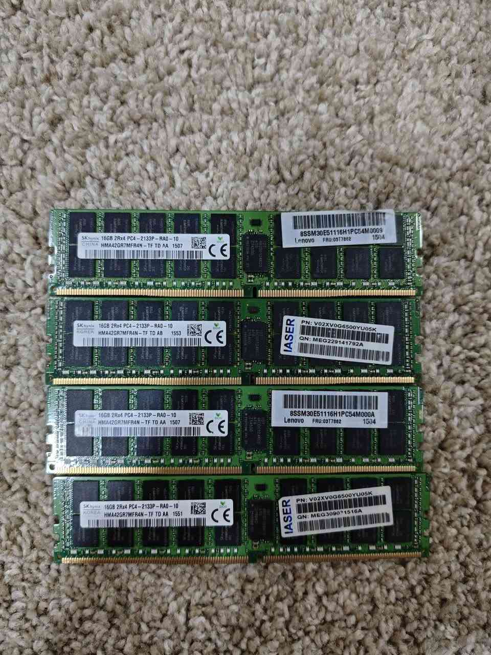 متوفر كمية رامات ddr4
بيهن سيرفر للزيون وبيهن يرهمن سيرفر وانتل
الاسعار لل16 بين ال65 وال75 الف
وال32 ب 100 الف
جميع القطع مفحوصة وشغالة


**إذا كنت صاحب هذا الإعلان وتريد حذفه لأي سبب، رجاءا أرسل رسالة إلى الدعم الفني**