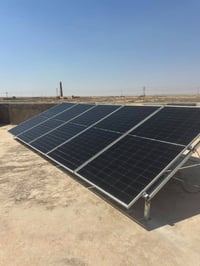 طاقة شمسية • مندلي الجسر • بطارية ليثيوم ٥ كيلوواط