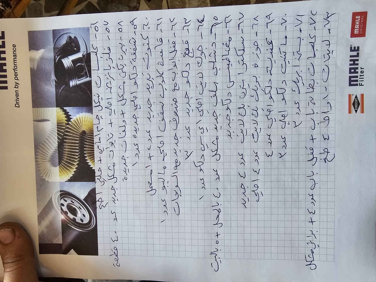 السلام عليكم
اغراض ماليبو ١٩٨١ للبيع كلشي مذكور بالجرد 

تفاصيل الغراض كلها اغلبها جديد مؤسسه 

الاغراض ابيعها شلع اي احد يراسني على قطع مفرد ما اجاوبو 

سعرهم 70 ورقه وبيهم مجال
للاستفسار واتساب ***********
او الاتصال على الرقم ***********
