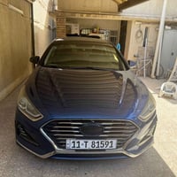 سوناتا 2018 رقم بغداد الدولي  بدون ايرباك قطعتين صبغ  حادث خلفي موضح ب...