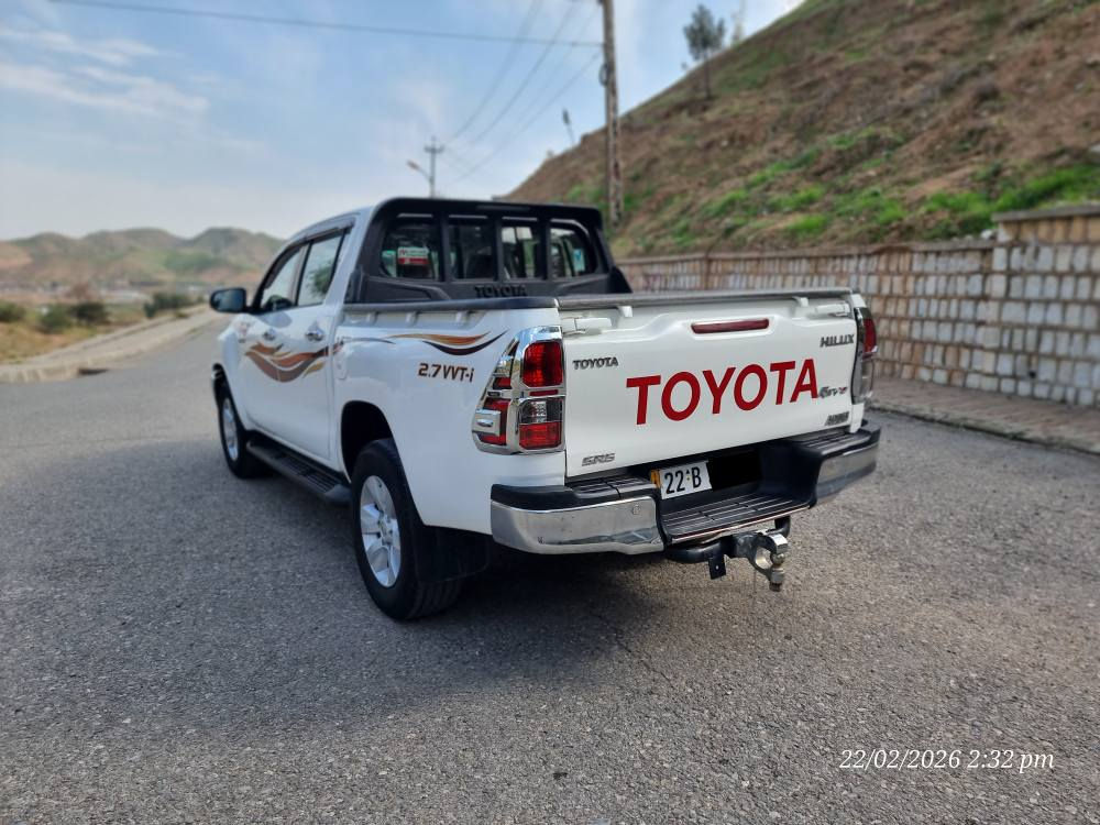 تویوتا هایلۆکس دەبل ئەکسل مودیل 2019
سفری شەریکەی جیهان گێر ئۆتۆماتیک
هەردوو کوشن تەبرید حاسە فۆرمیکا ویل کەپ
سەیارکە یەک دینار مەسروفی تیا نیە 
گێرو مەکینە بە شەرت نەکراوەتەوە
سەنەوی نوێیە تا 2029
چوار تایەی لۆکی لە ژێرە
دوو تعدیلی هەیە لە گەل بستێک کارت
ما باقی هەموو گیانی بە شەرت
هەر ٣ سویچی بیلادی ماوە
تحویل غرامە بە شەرت 
***********
*********** كويسينجاك, أربيل
